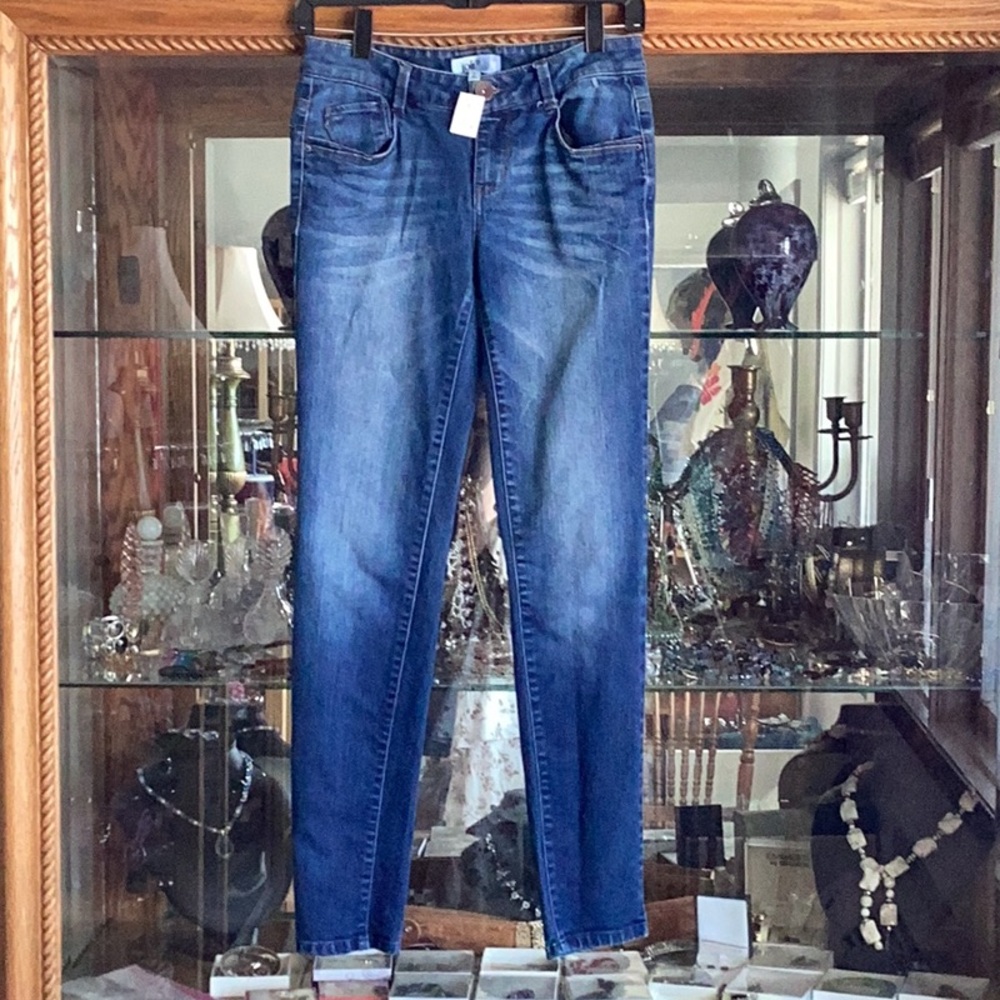 Classic Women's Mid-Rise Blue Skinny Jeans